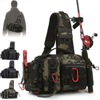Heavy Duty Fishing Gear Shoulder Bag – Multi-Compartment Outdoor Tackle Storage Bag