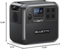 BLUETTI AC180 (1152Wh) Portable Power Station – 1800W Fast-Charging Solar Generator for Backup & Camping