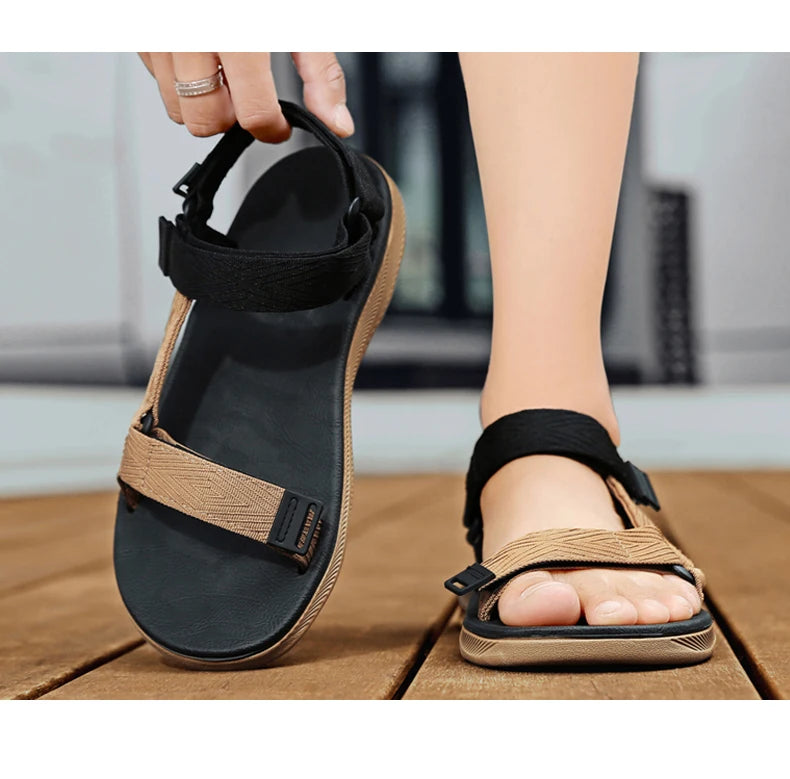 Men's Arch Support Hiking Sandals Outdoor Beach Shoes
