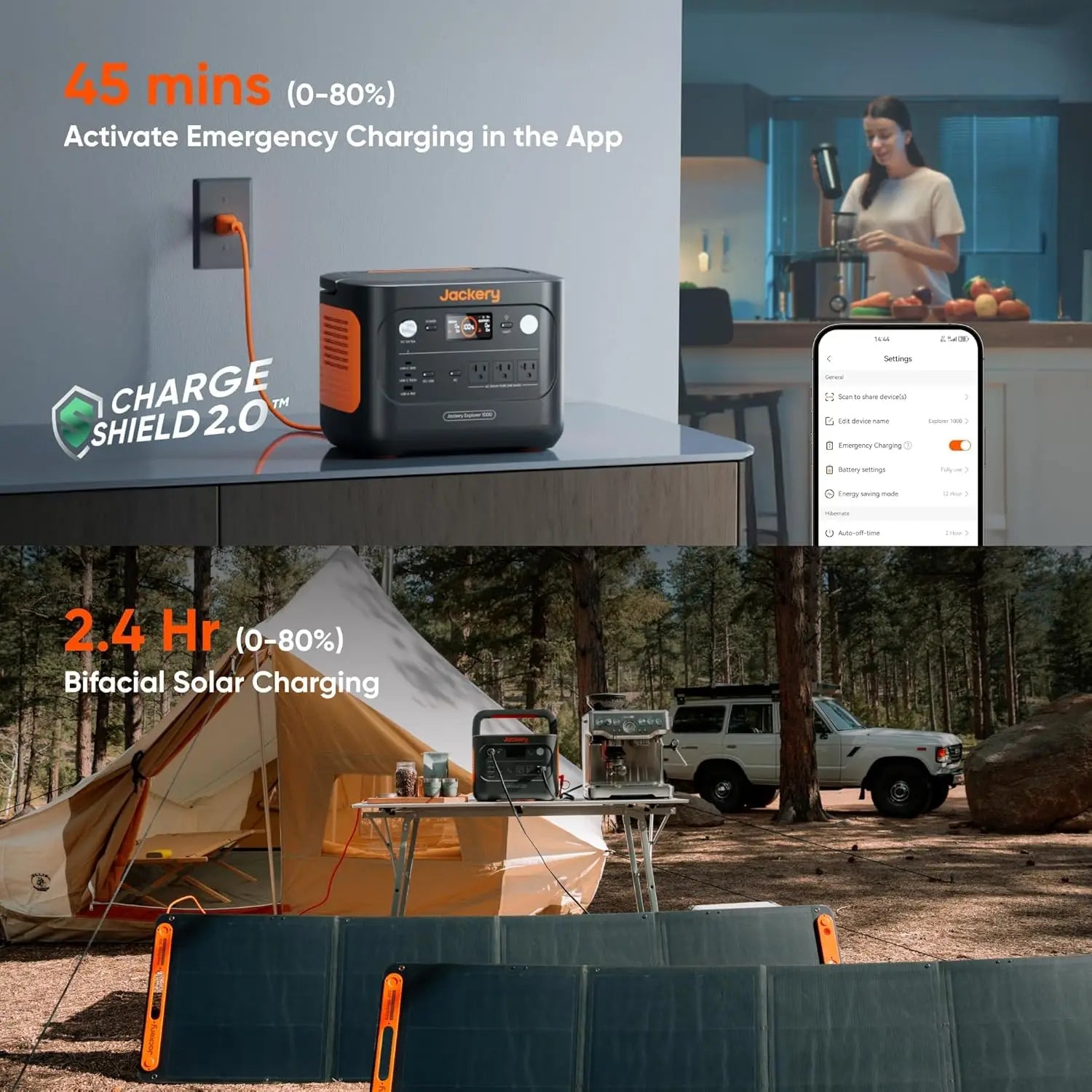 Jackery 1070Wh Portable Power Station – 1500W Solar Generator for Camping & Backup Power