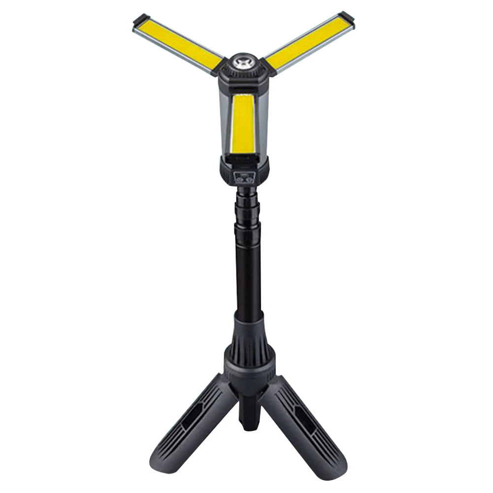 6000mAh LED Work Light Rechargeable Cordless Work Light with COB Construction Light Telescopic for Outdoor Camping