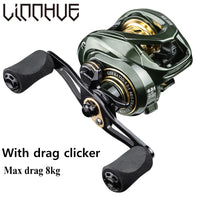 Ultra Smooth Baitcasting Fishing Reel – High Speed 7.2:1 Gear Ratio Reel for Bass Fishing