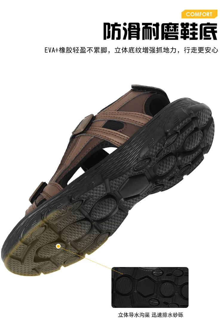 Men's Waterproof Hiking Sandals Outdoor Beach Sandals