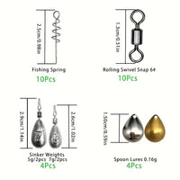187pcs Fishing Kit – Premium Tackle Box Hooks & More