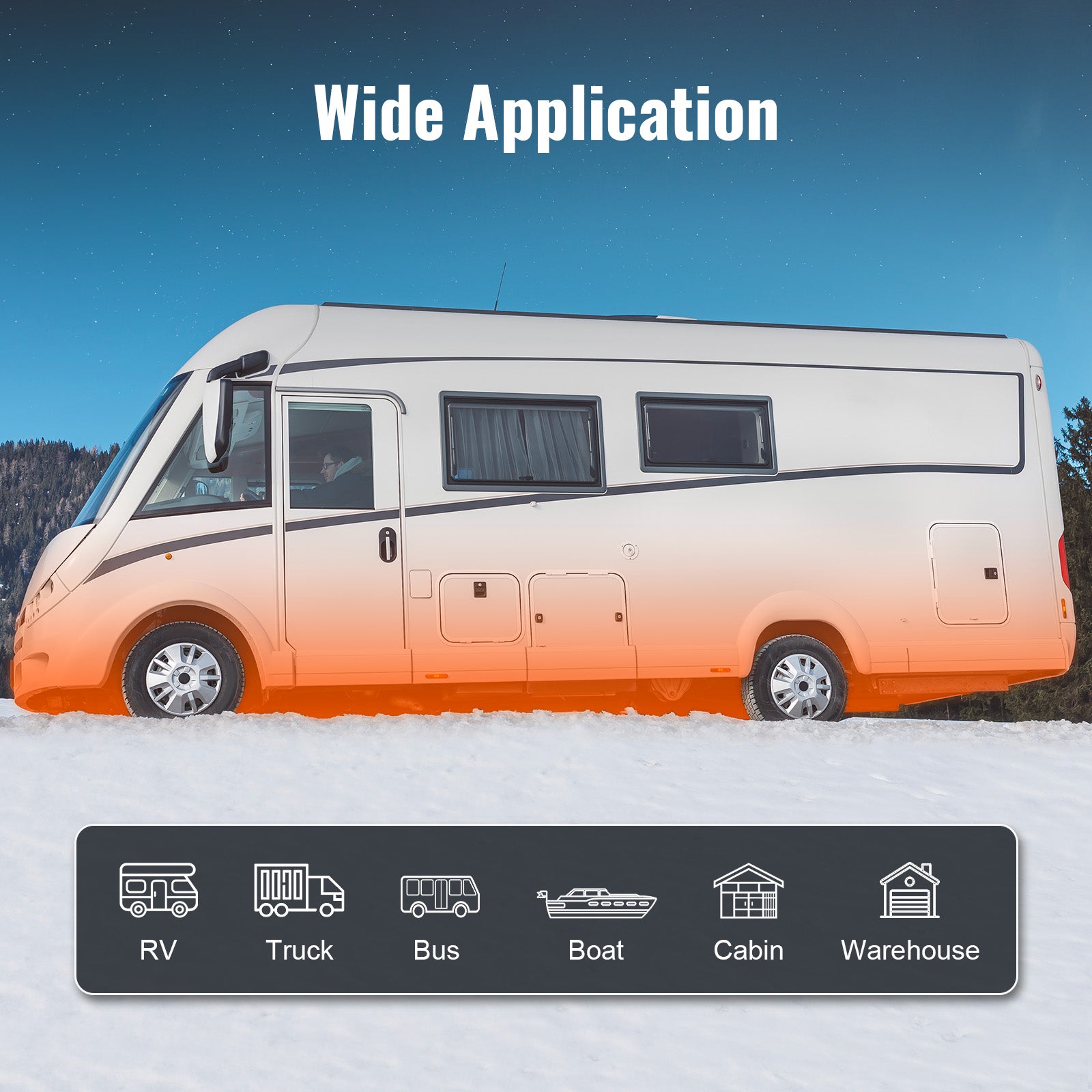 12V 2KW Diesel Air Heater – Fast Heating with Bluetooth Control for RV, Car & Indoor Use
