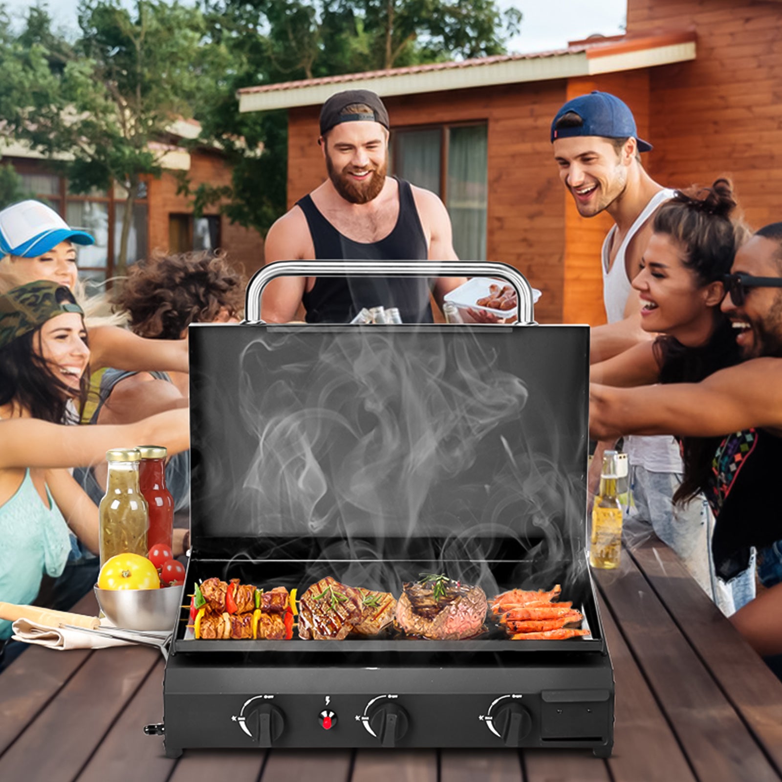 Portable Tabletop Gas Grill – Compact & Easy Outdoor Cooking for Camping, RV & Travel