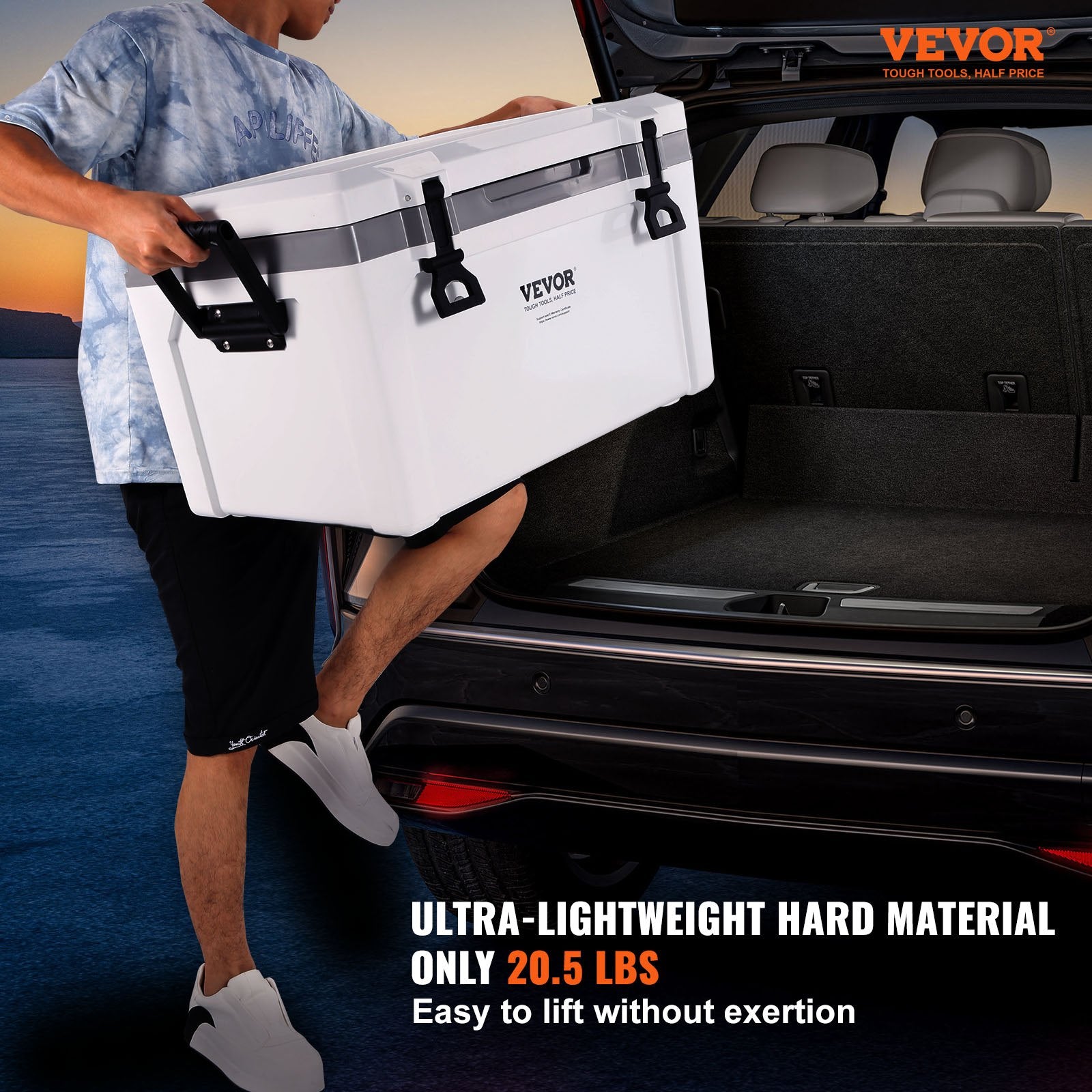52QT Insulated Cooler Box – Heavy-Duty Cooling for Camping, Beach & Outdoor Adventures